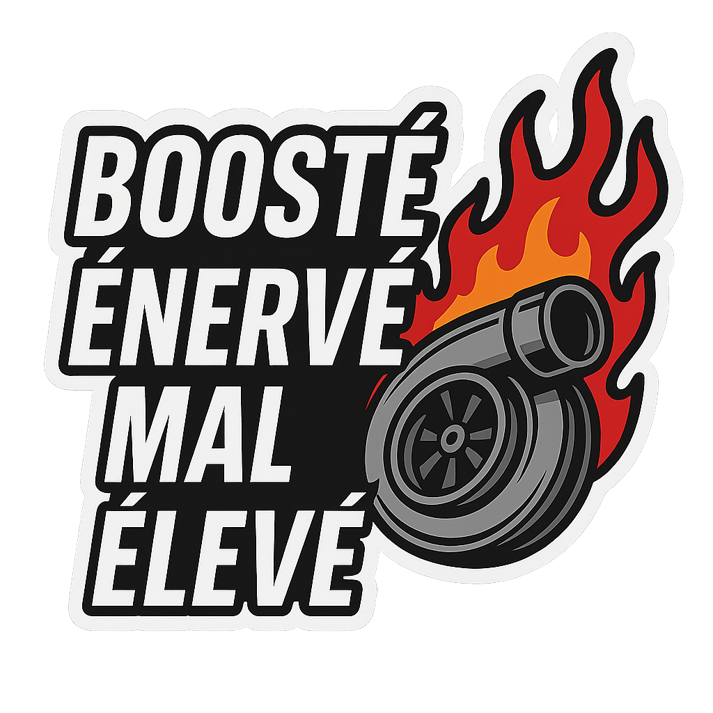 Sticker - Boosté, énervé, mal élevé
