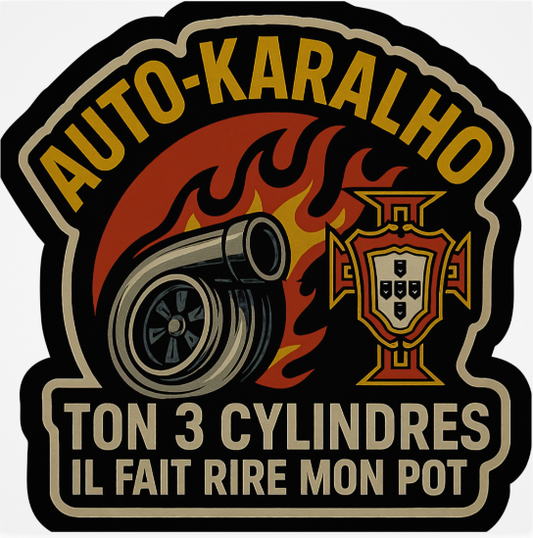 Sticker- TON 3 CYLINDRES IL FAIT RIRE MON POT